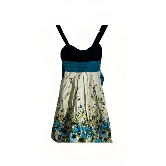 NWT Women's Cottagecore Meets Bodice Mid Dress Straps Tie Back‎ w/Slip Sz 1 - Picture 1 of 8